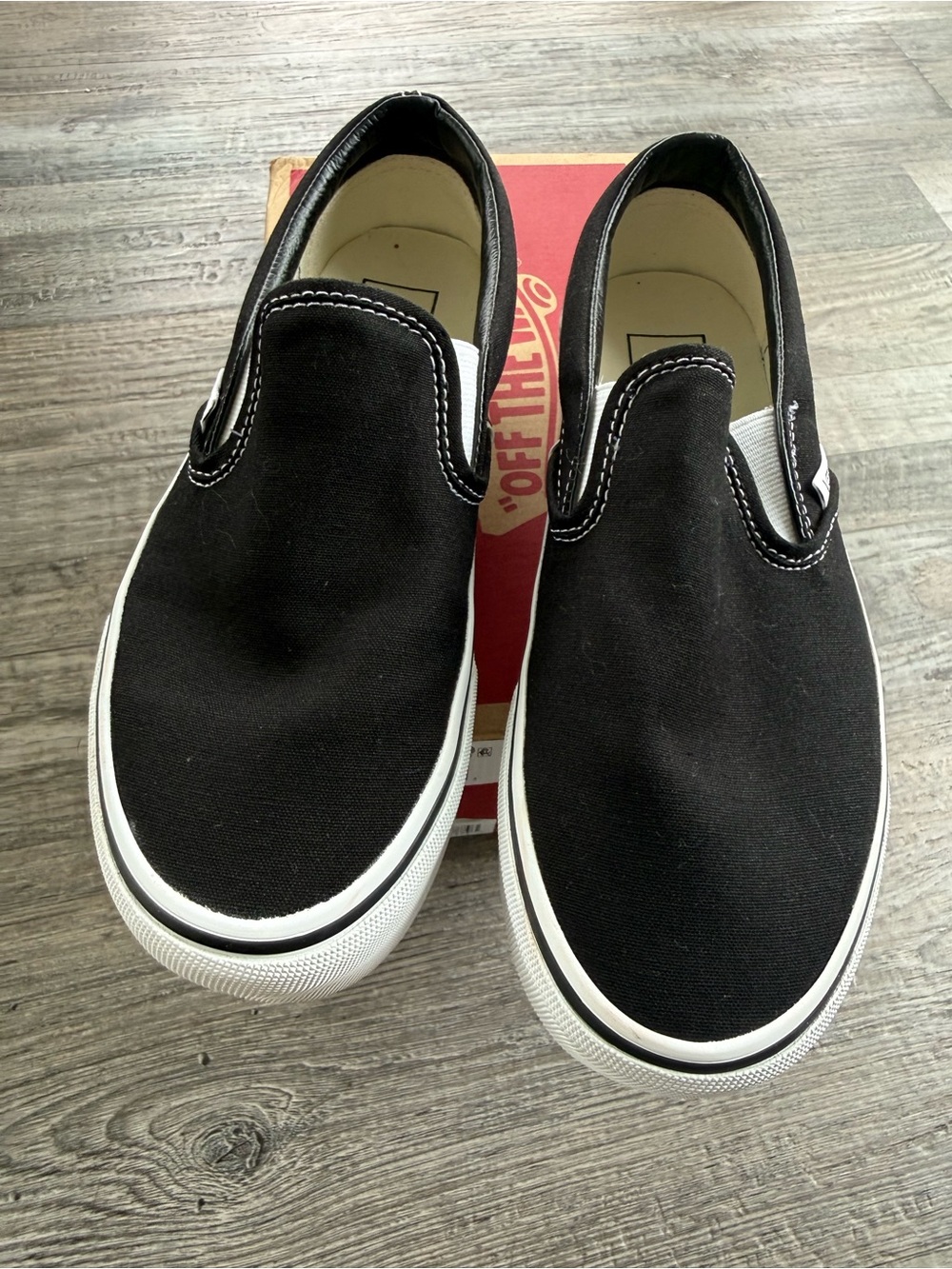 Vans Platform Classic Black Slip-On Canvas Sneakers